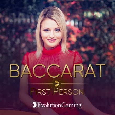 First Person Baccarat logo by Evolution Spinky