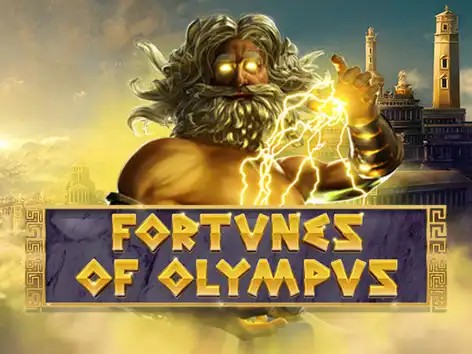 Fortunes of Olympus slot logo by Pragmatic Play at Spinky