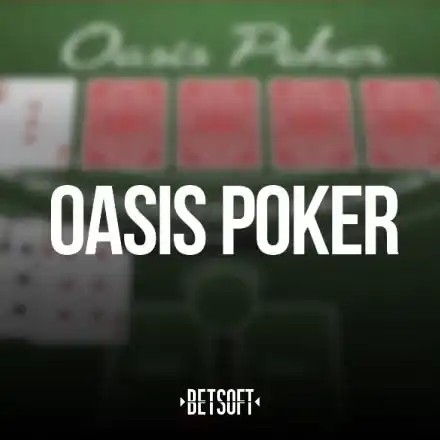 Official Table Games logo: Oasis Poker by Betsoft Gaming at Spinky