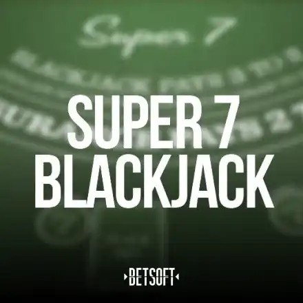 Super 7 Blackjack casino game by Betsoft Gaming – featured logo at Spinky